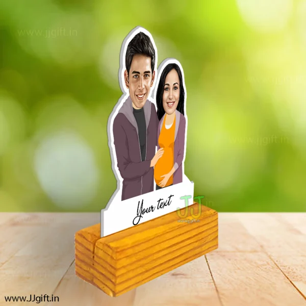 Pregnancy announcement caricature gift - Image 2