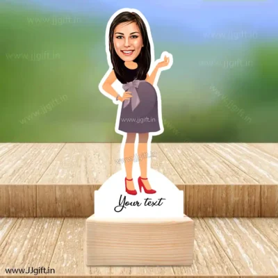 pregnant woman caricature