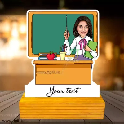 Teacher retirement caricature gift