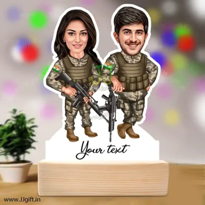 Army friend caricature