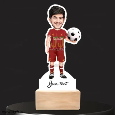 Football player presents