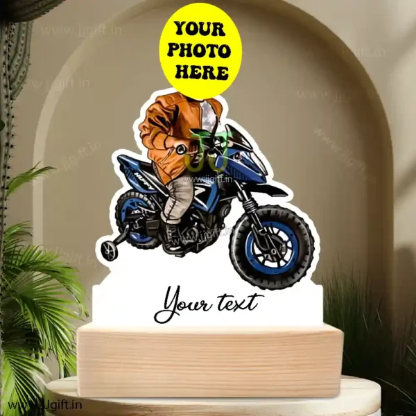 Bike lover kid caricature - Image 3