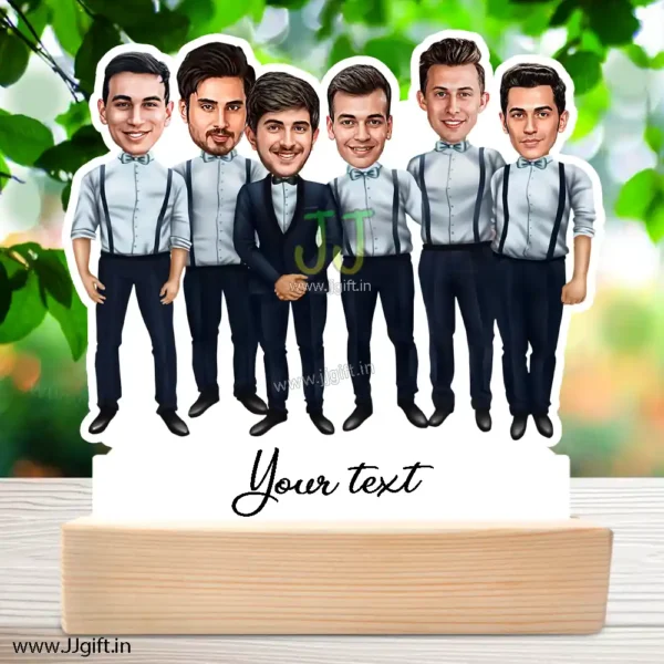 Caricature gift for friend group