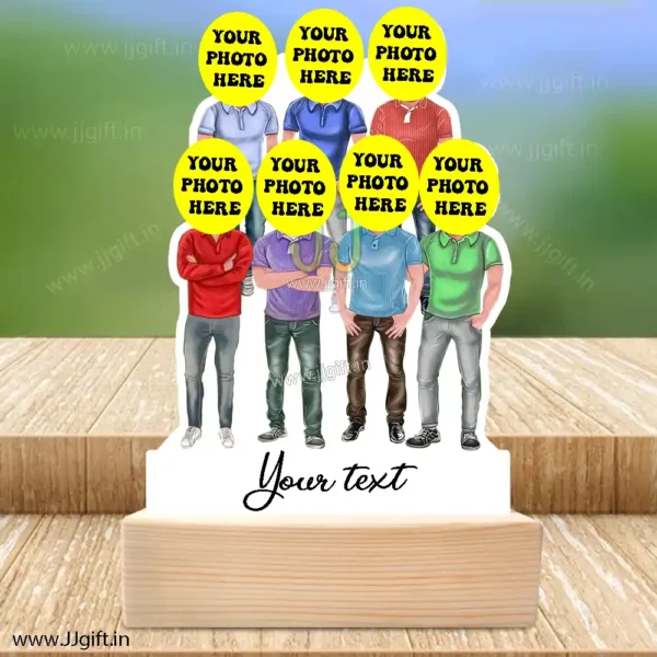 Best male friend group caricature gift for 7 person - Image 3