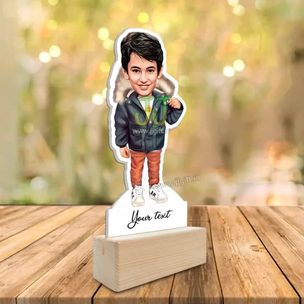 Child in jacket caricature - Image 2