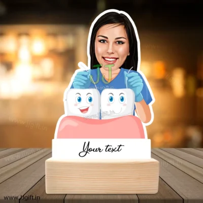 Customize dentist caricature