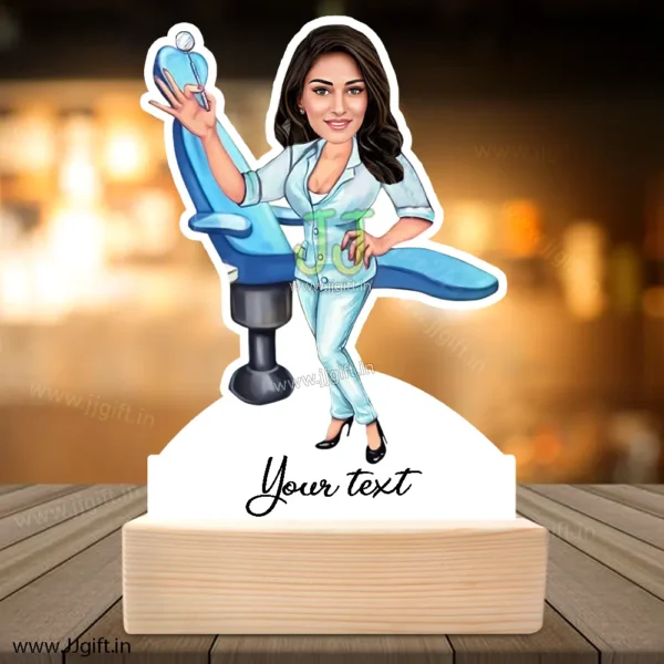 Dental staff caricature