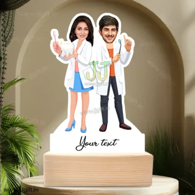 Dentist friend caricature