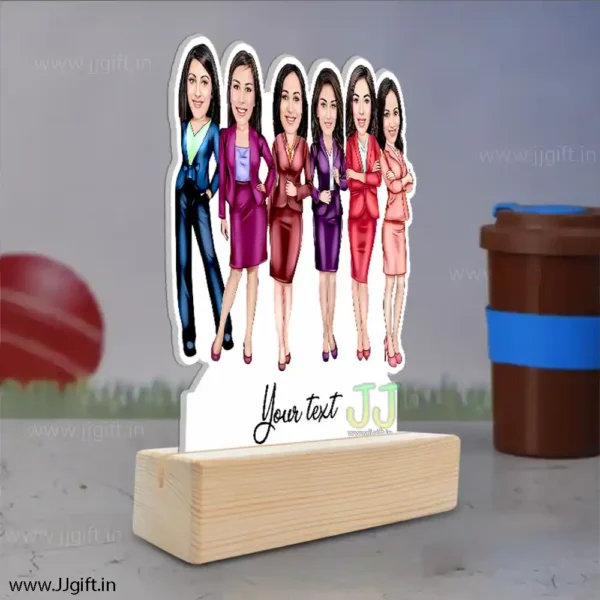 Female friends caricature gift 3 - Image 2