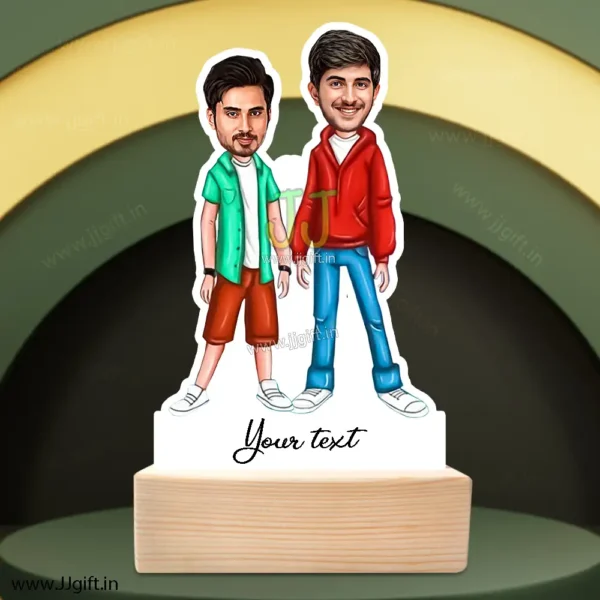 Friend caricature gift 2