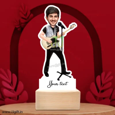 Guitar player caricature