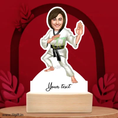 Karate caricature for female
