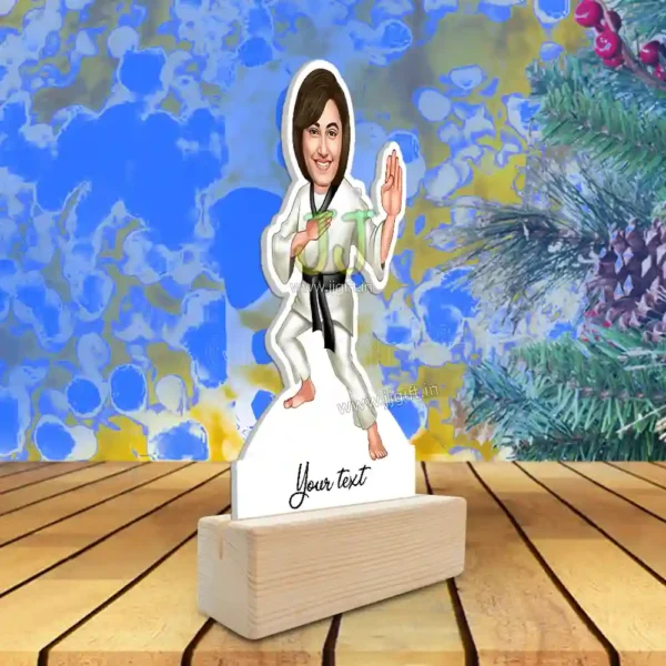 Karate caricature for female - Image 2