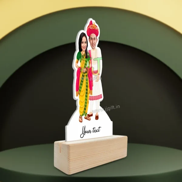 Marathi couple caricature - Image 2