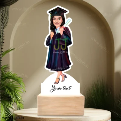 Personalized PhD Graduation Caricature Standee, Custom PhD Achievement Caricature Gift