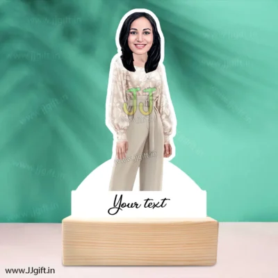 Stylish girl caricature 6