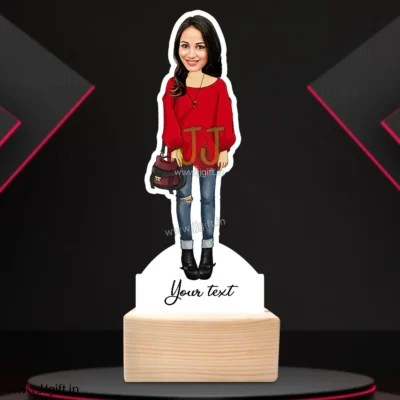 Stylish girl caricature 10