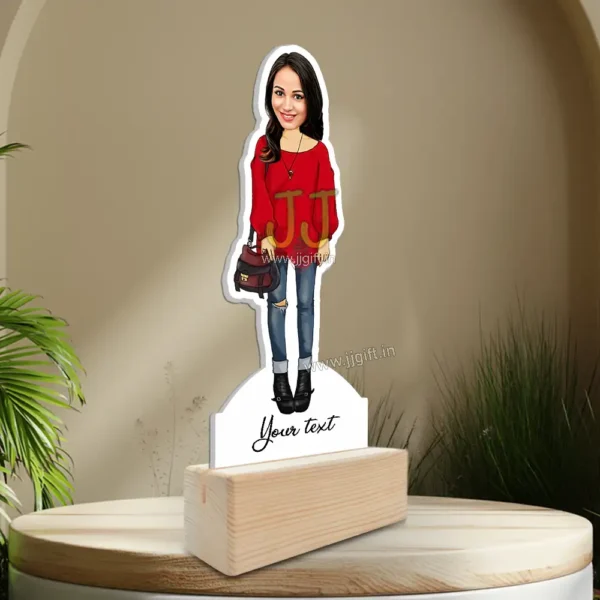 Stylish girl caricature 10 - Image 2