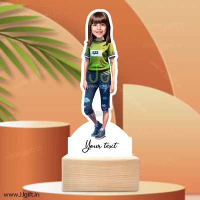 Stylish girl caricature 11