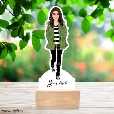 Stylish girl caricature 13