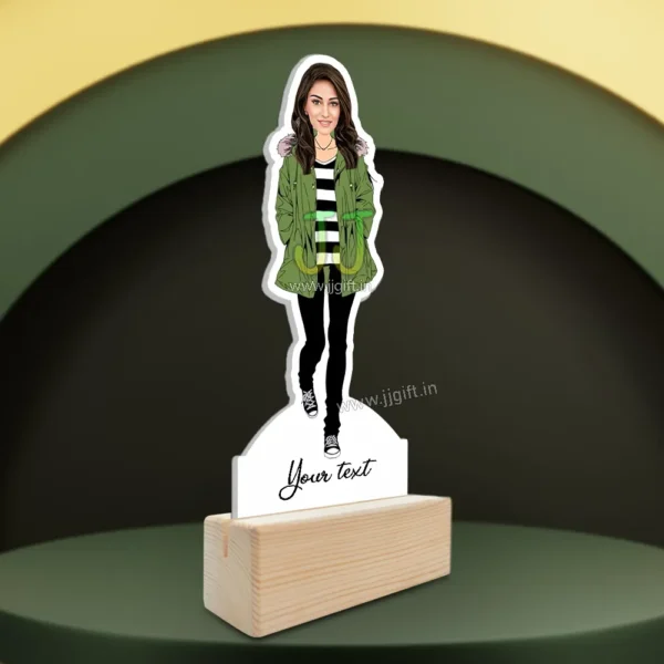 Stylish girl caricature 13 - Image 2