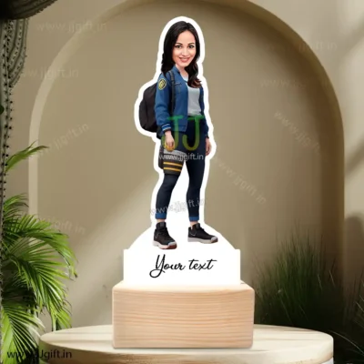 Stylish girl caricature 16