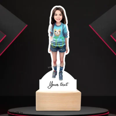 Stylish girl caricature 17