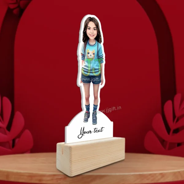 Stylish girl caricature 17 - Image 2
