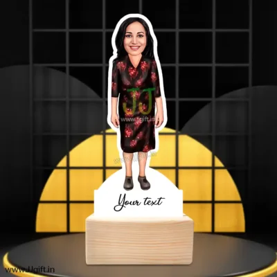 Stylish girl caricature 18