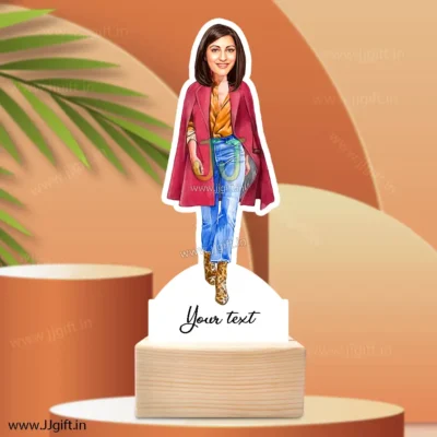 Stylish girl caricature 19