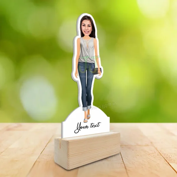 Stylish girl caricature 22 - Image 2