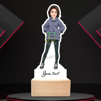 Stylish girl caricature 23