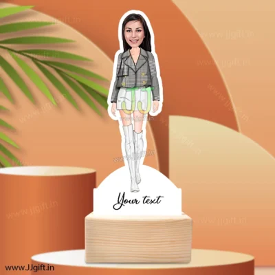 Stylish girl caricature 24