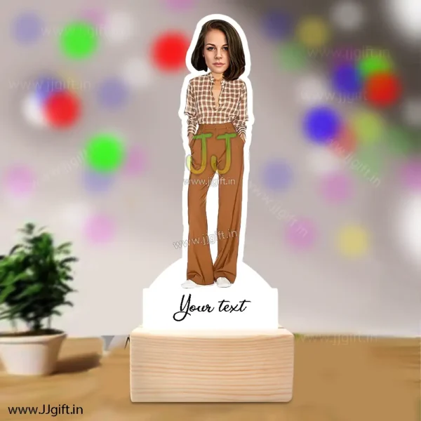 Stylish girl caricature 26