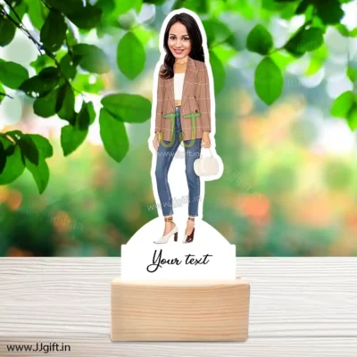 Stylish girl caricature 28