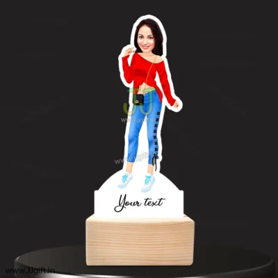 Stylish girl caricature 8