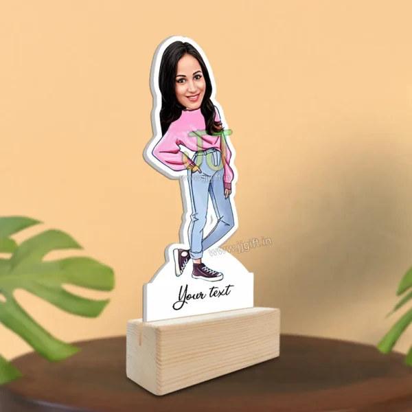 Stylish girl caricature 7 - Image 2