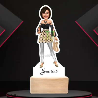 Stylish girl caricature 9