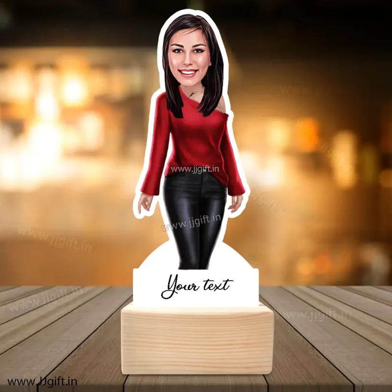 fashion girl caricature