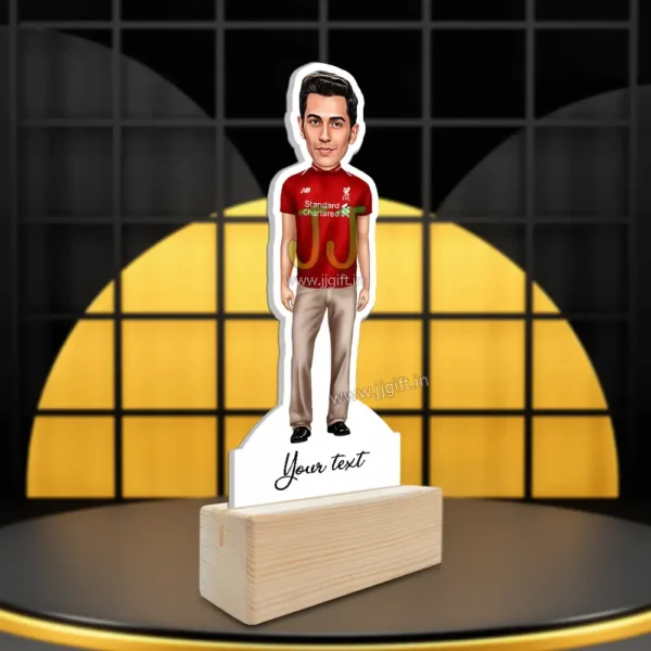 stylish man in t-shirt caricature - Image 2