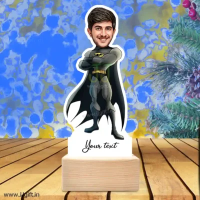 Personalized Batman Caricature Gift, Custom Batman Avatar Showpiece Standee Gift