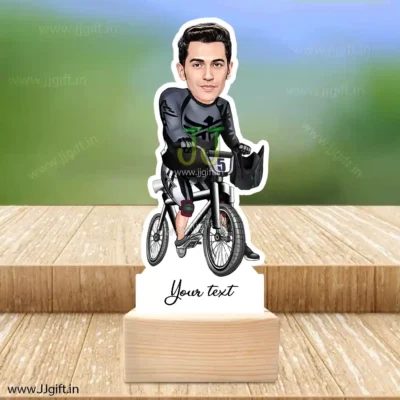 Cyclist caricature