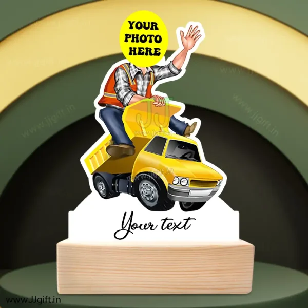 Engineer ride on damper caricature - Image 3