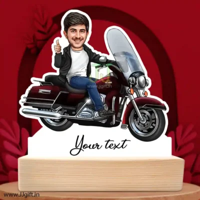 Harley rider caricature