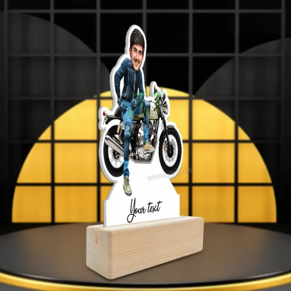 Ride on royal enfield caricature - Image 2