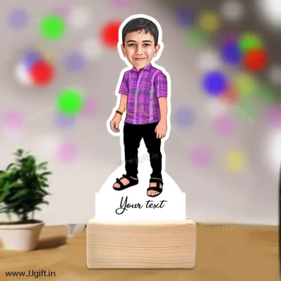 Simple boy caricature