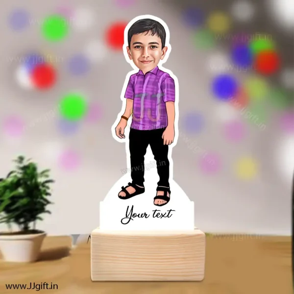 Simple boy caricature