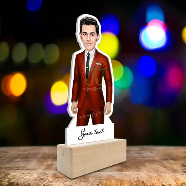 Boy in red blazer caricature - Image 2