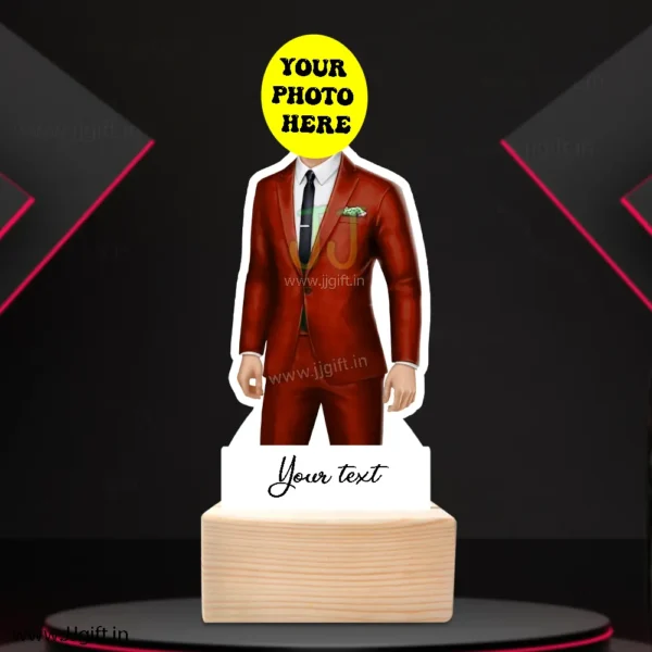 Boy in red blazer caricature - Image 3