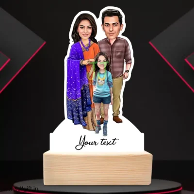 Caricature family of 3